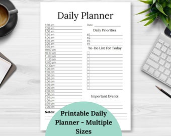 Printable Daily Planner - Organize Your Day With This Hourly Planner