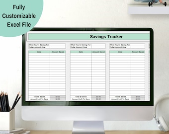 Savings Tracker Template - Make Saving Money For Big Purchases Super Simple