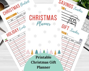 Printable Christmas Gift Planner – Holiday Budget & Savings Tracker