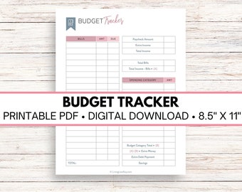 Paycheck Budget Planner, Finance Tracker (Digital Download)