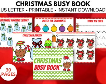 Christmas Activities Worksheets For Kids, Christmas Activity Sheets, Holiday Printables For Kids, Instant Download