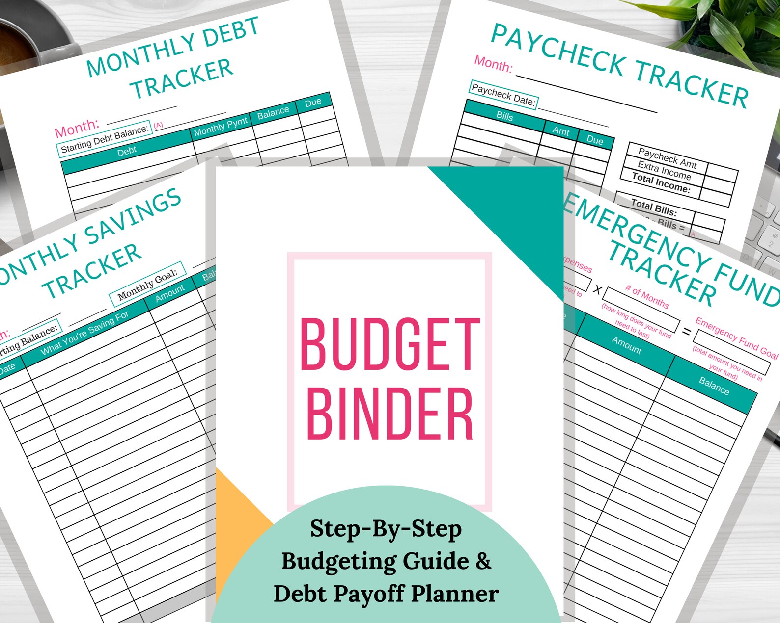 Printable Budget Binder Budget Printable, Savings Tracker, Debt
