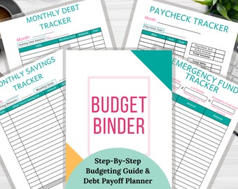 Printable Budget Binder – Savings, Debt, and Bill Tracker (PDF)