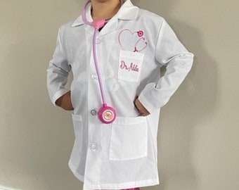 Personalized Child Doctor Coat | Kids Scientist Coat | Embroidered Child Lab Coat |  Children Custom Lab Coat | Child Gifts  | Birthday Gift