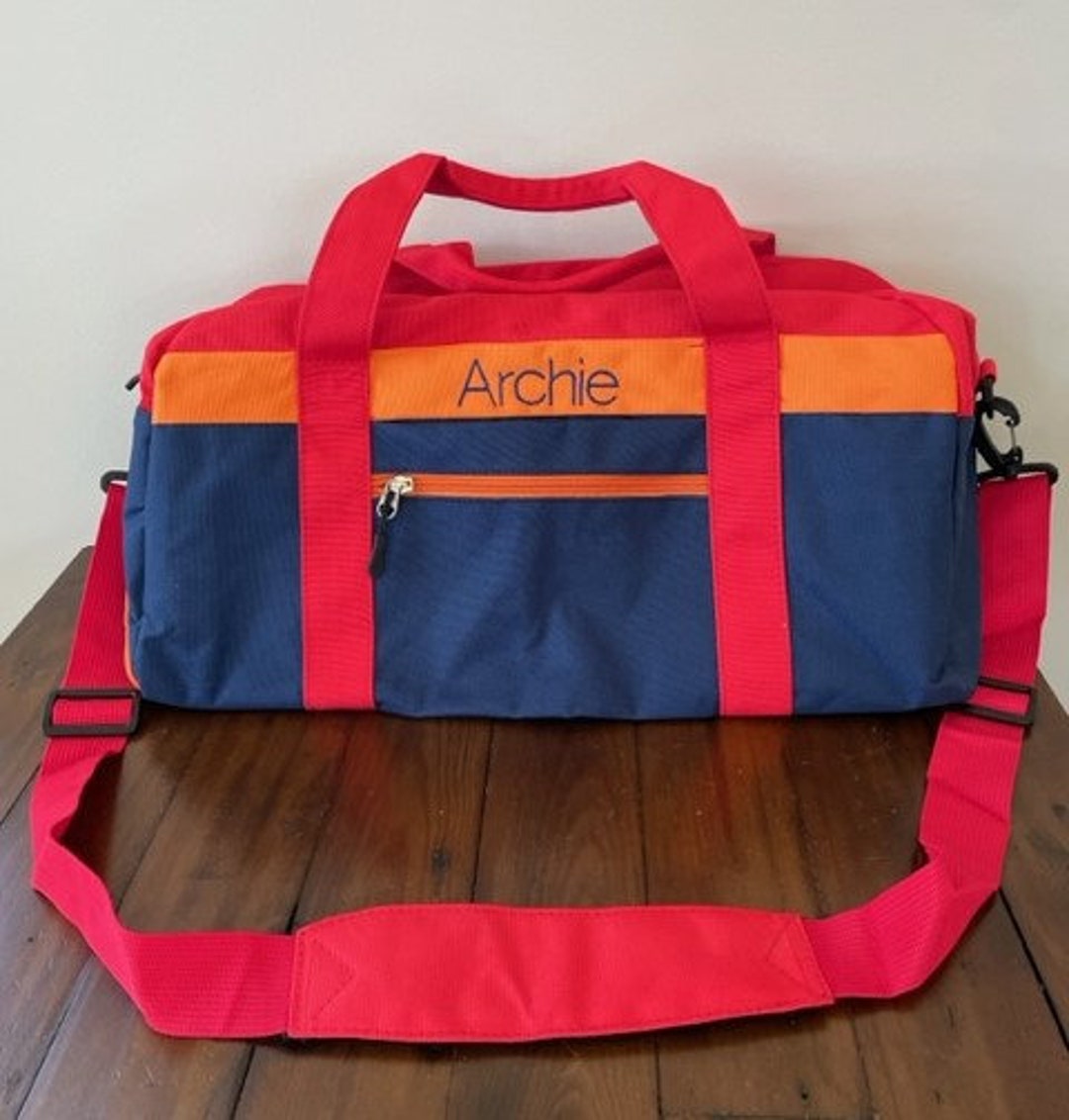 Personalized Kids Duffle Bag Embroidered Kids Overnight Bag Duffle Bag ...