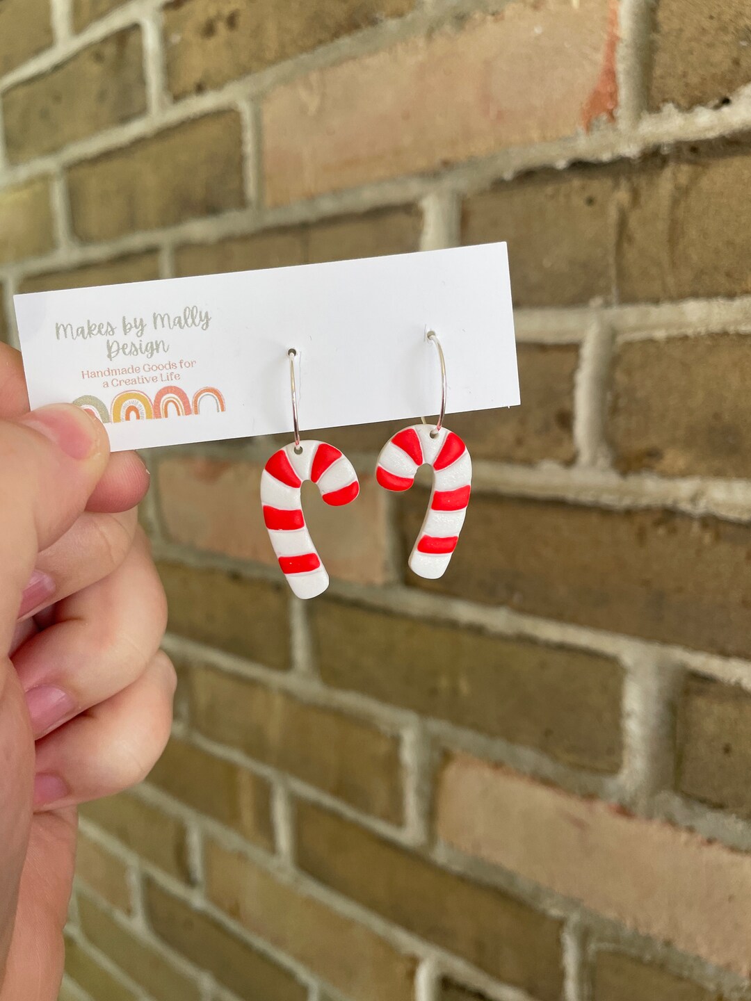 Candy Cane Earrings Christmas Earrings Candy Canes Etsy