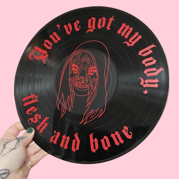 Sleep Token Inspired Record Wall Art, Gothic, Music Lover