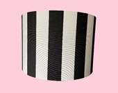 Thick Black and White Stripe Gothic Shade
