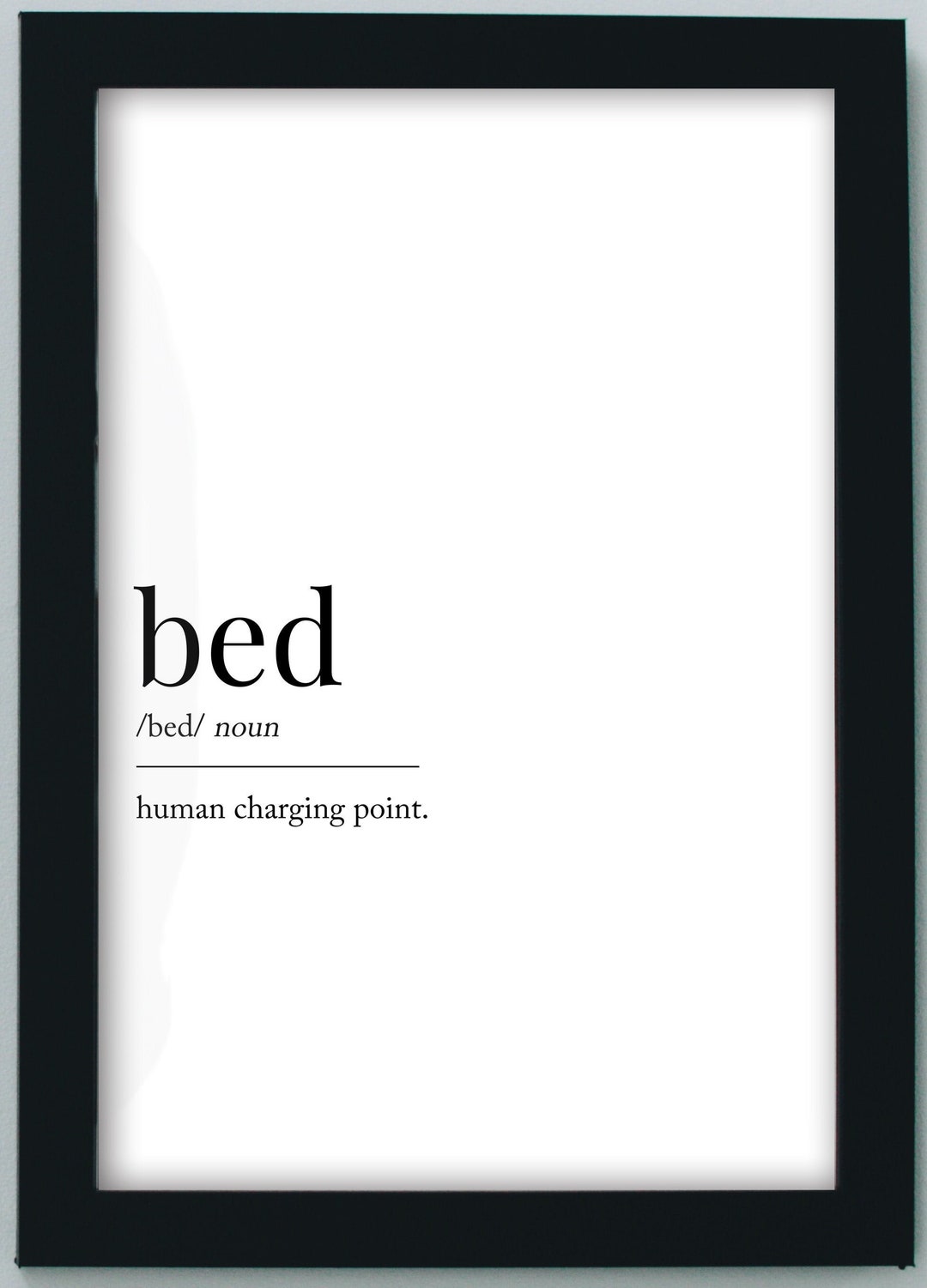 Bed Definition Downloadable Print Printable Quote Etsy
