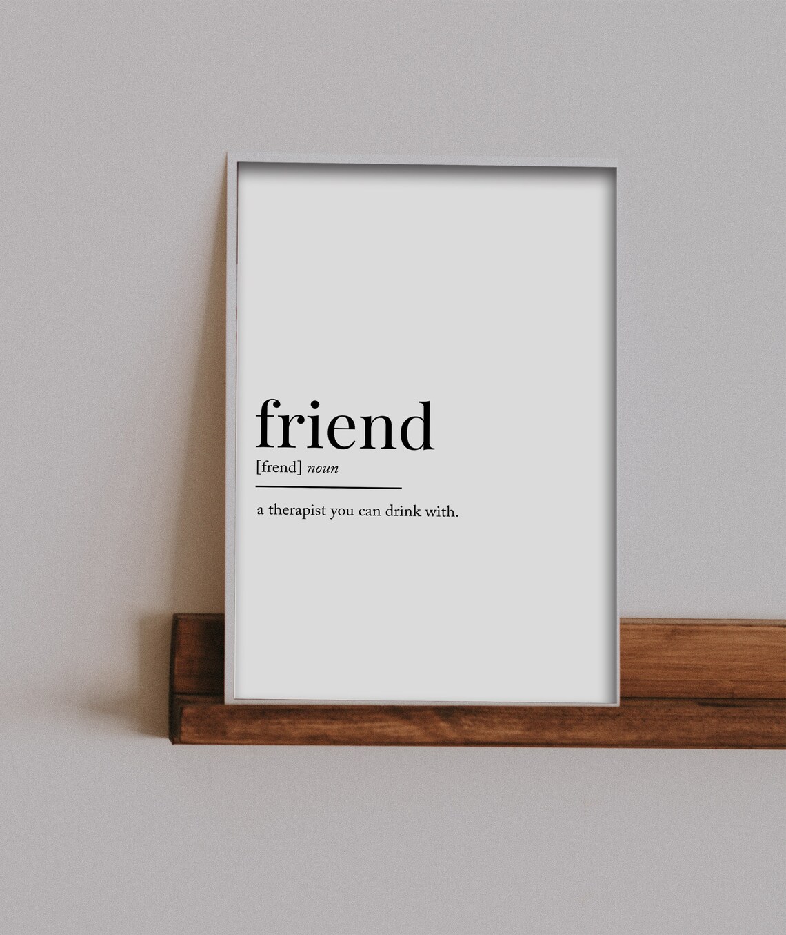Friend Definition Downloadable Print Printable Quote Etsy