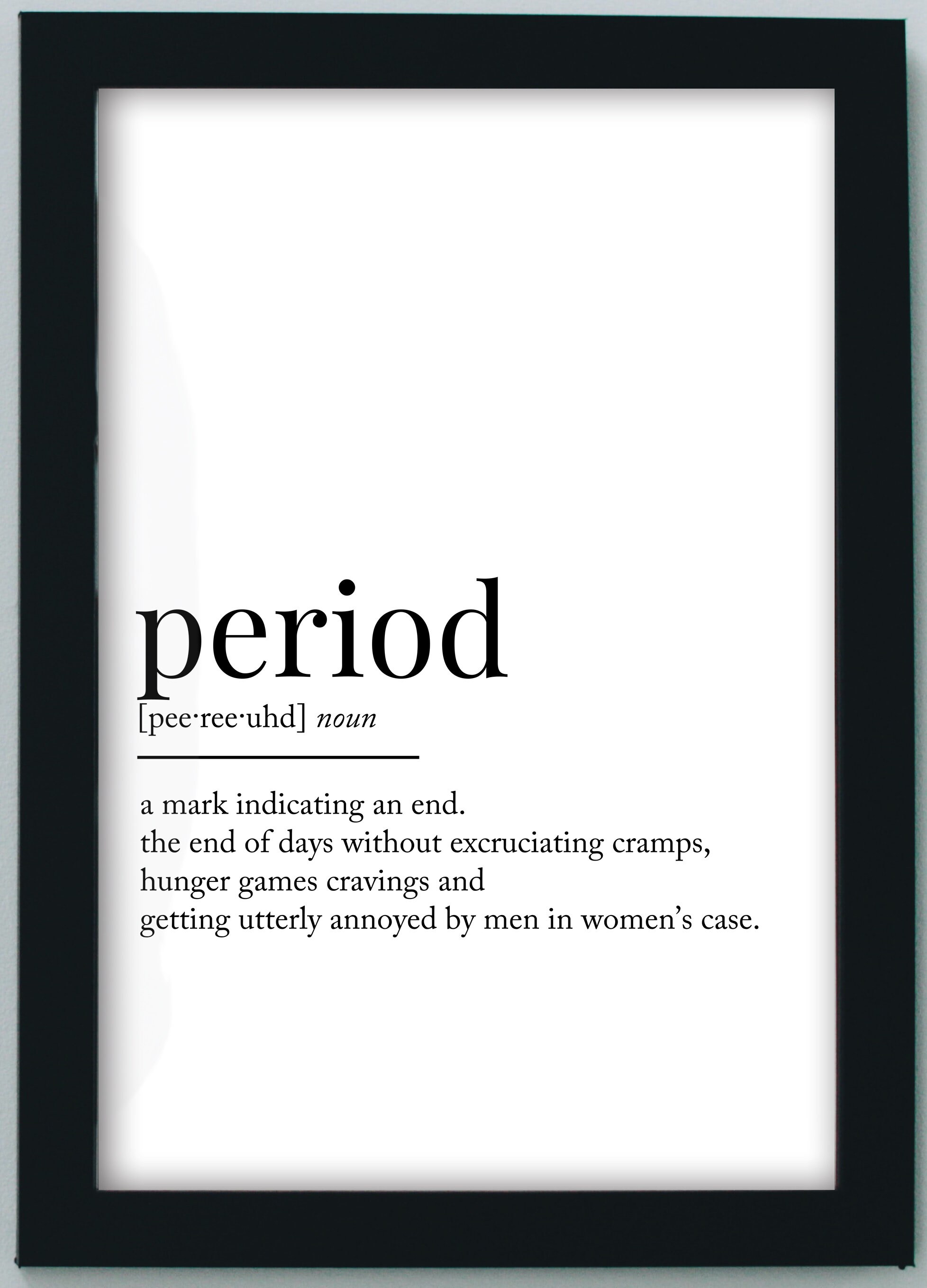 Period Definition Downloadable Print Printable Quote Etsy España