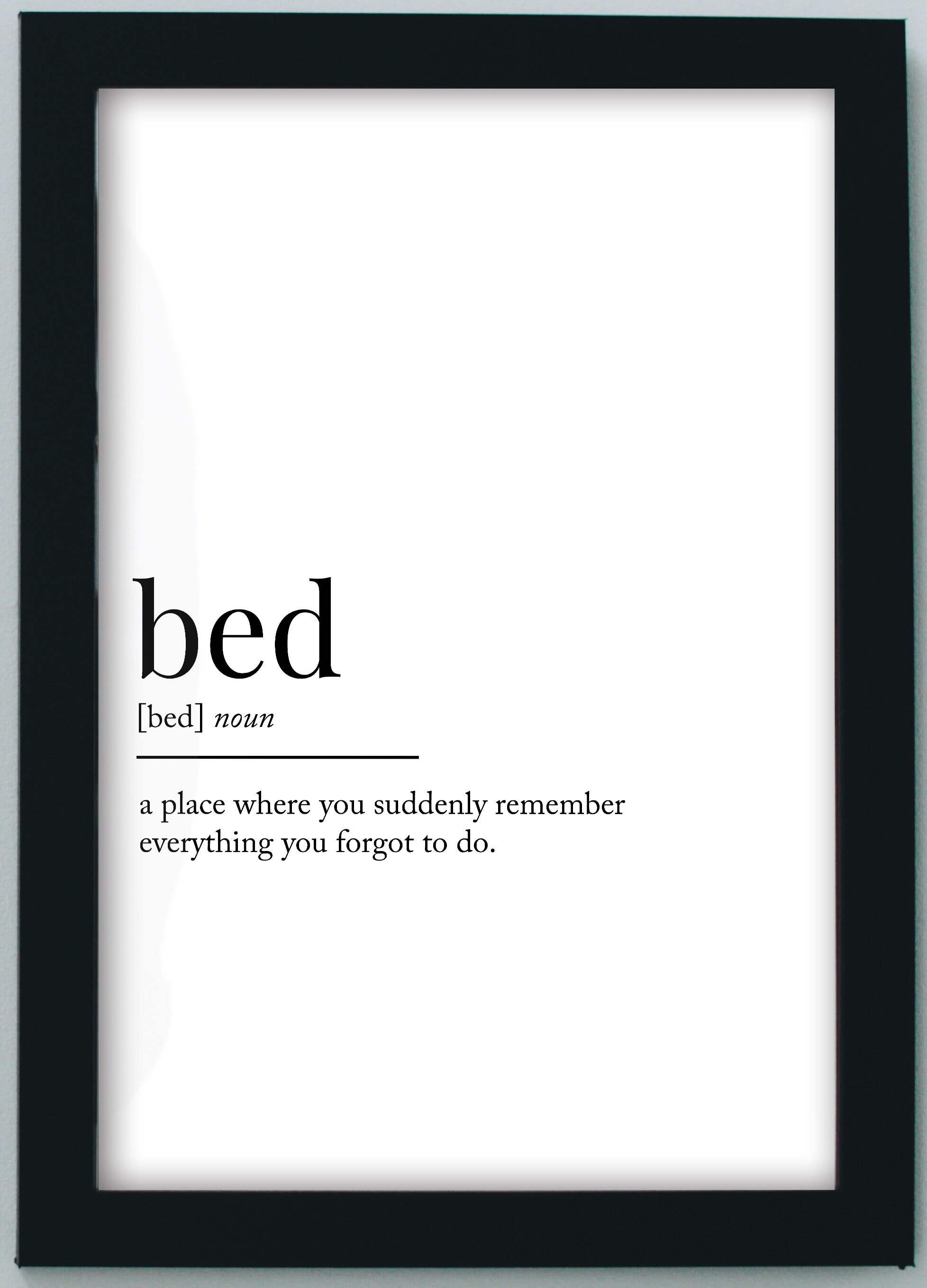 Bed Definition Bed Frame Wall Art Definition Funny Etsy
