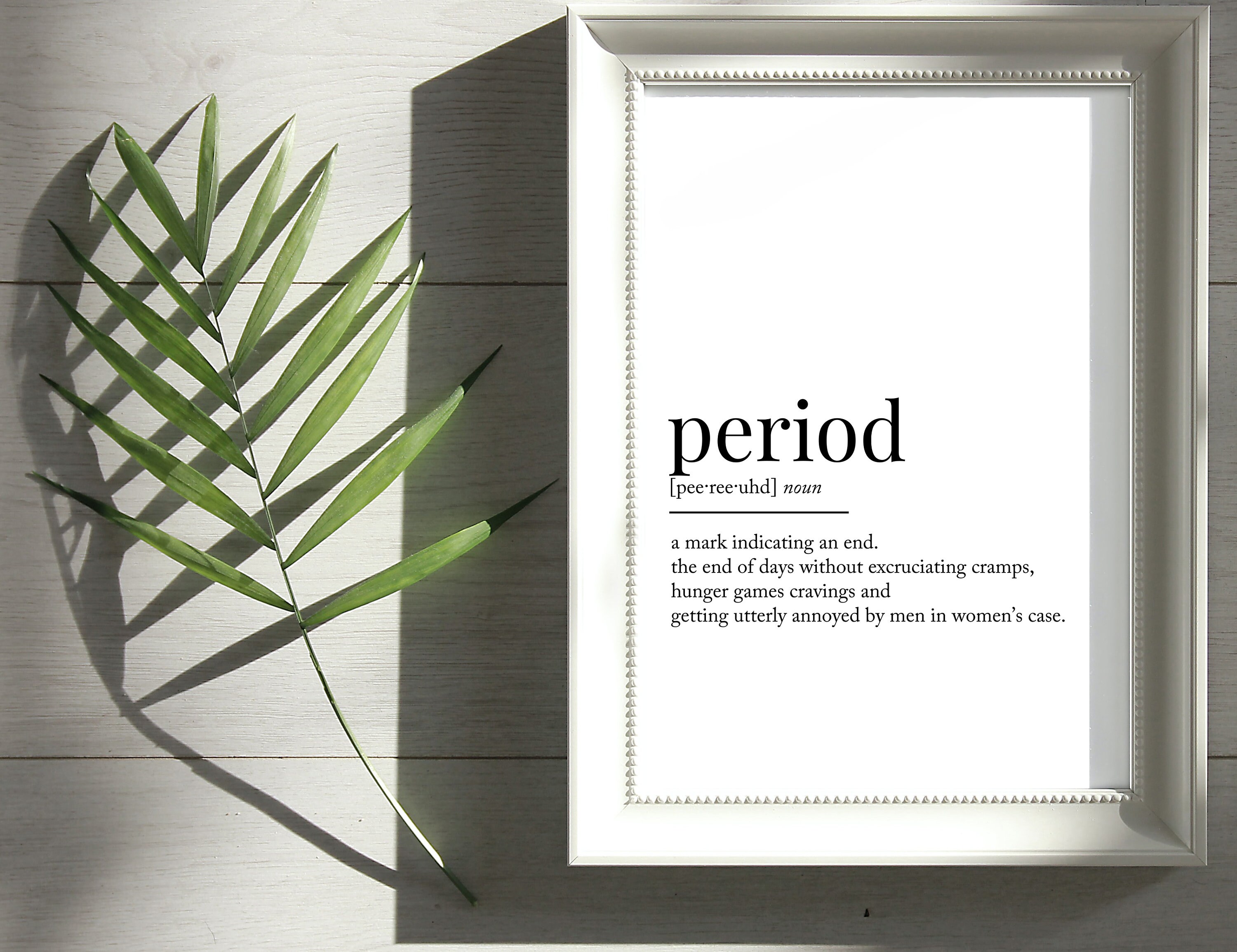 Period Definition Downloadable Print Printable Quote Etsy Australia