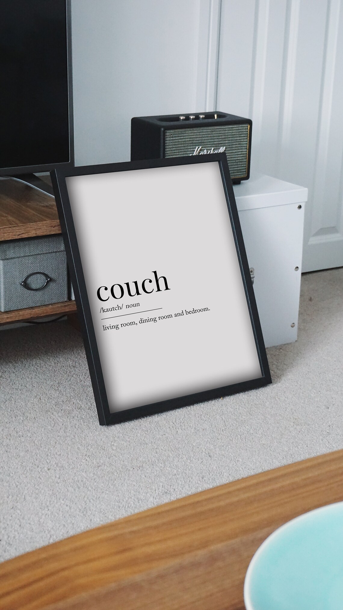 Couch Definition Downloadable Print Printable Quote Etsy