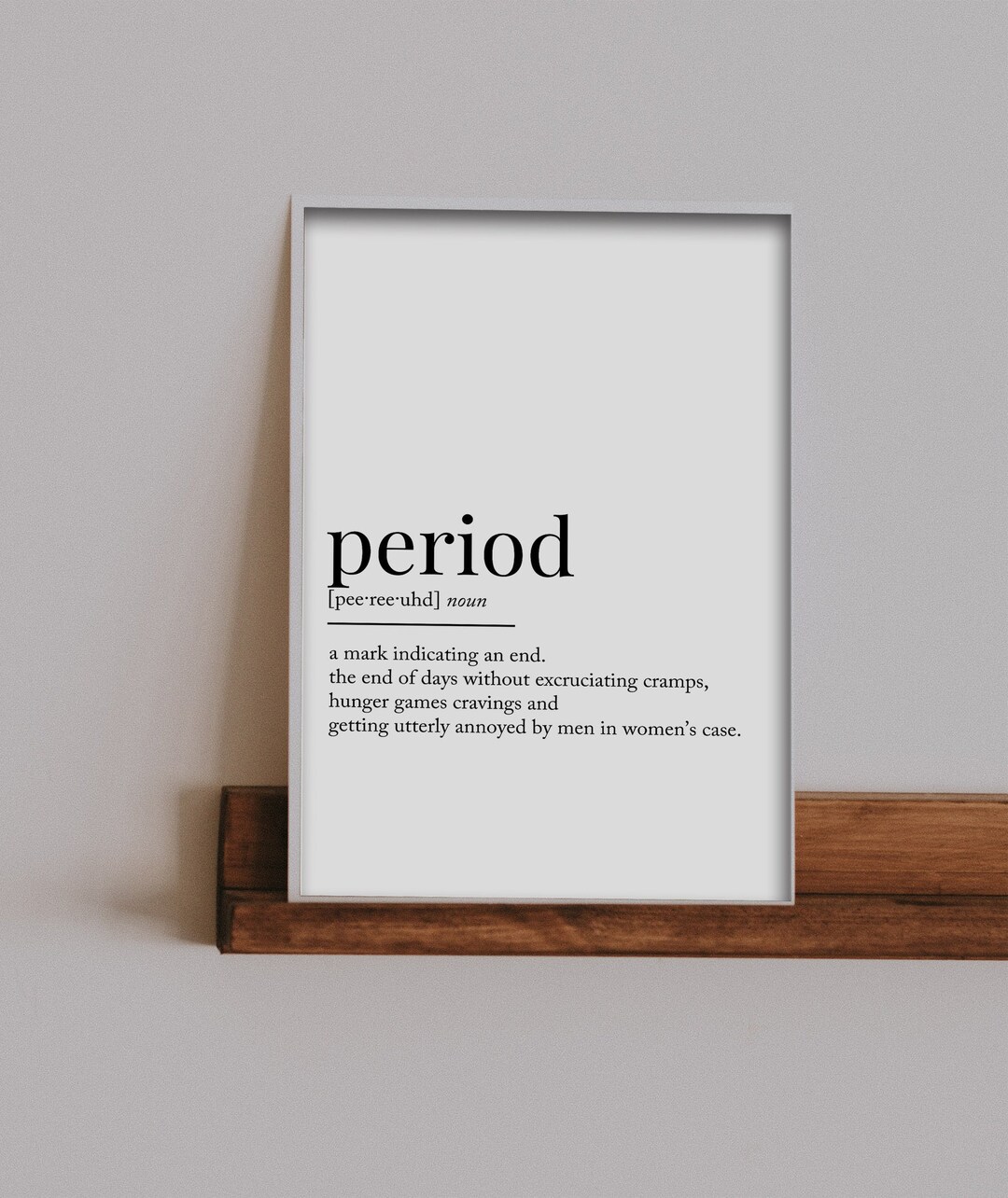 Period Definition Downloadable Print, Printable Quote, Definition Print