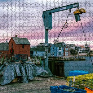 Puzzle Martha's Vineyard Fishing Village 100, 500, 1000 piece Jigsaw Puzzle Original Art Photography Family, Gift, Adults, Children image 3