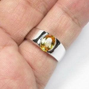 Yellow Sapphire/ Pukhraj AAA Quality Panchdhatu Rashi Ratan Astrological Purpose Ring For Men&Women/handmade jewelry/gifts