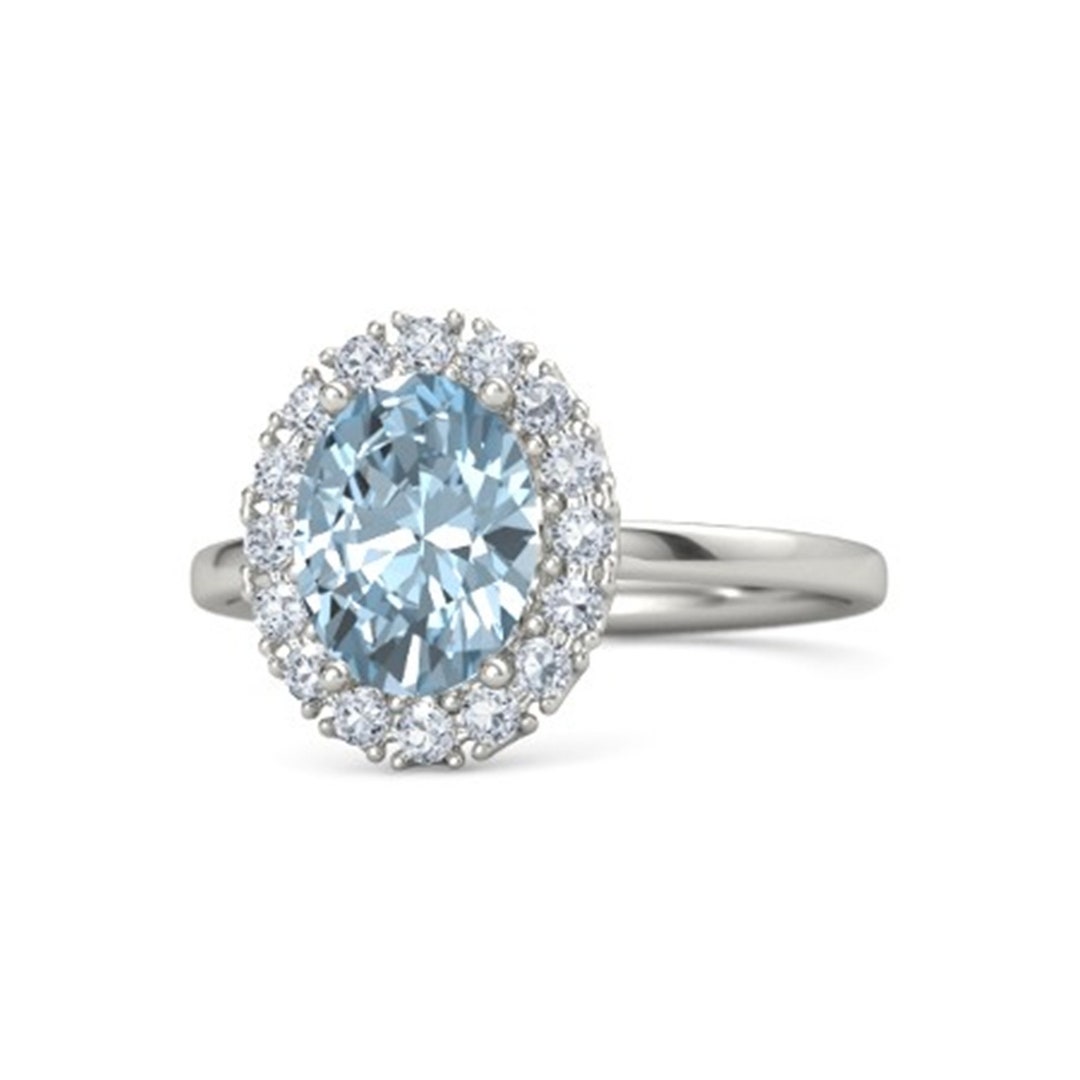 Bague Argent Sterling 925 Aigue-marine Bleue Santa Maria - 41.50 Ct - Bulran