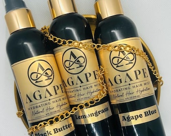 Long-Lasting Scented  Hydrating Hair Mist for Natural Hair, Curls & Locs | Daily Moisture Spray