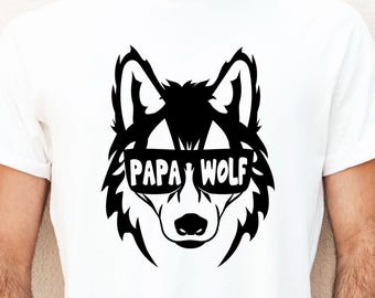 Papa Wolf SVG: Tribal Alpha Wolf Design (Digital Download)