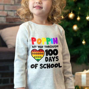 100 Days of School SVG: Poppin Fidget Design (Digital Download)