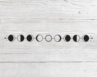 Moon phase SVG //Moon phases//  Moon // digital file // diy // cricut // witchy // hands // moon // stars // space // goddess // cut file