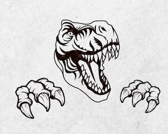 T-Rex SVG-Dateien für Cricut, Tyrannosaurus rex PNG, Trex Tyrannosaurus Rex Vektordateien, Dinosaurier-Schnittdateien, Druck-T-Shirt-Instant-Dateien