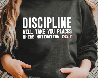 Motivational Discipline Quote SVG: Entrepreneur T-shirt Design (Digital Download)
