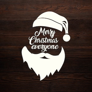 Merry Christmas SVG files for cricut, Funny Santa SVG, Santa Image, Cutting Image, Cut File, Santa Cricut, Christmas Cut, Christmas file