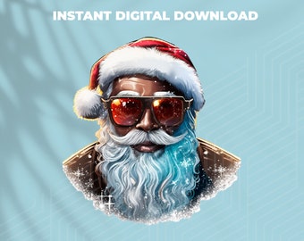 Père Noël noir PNG, Noël Png, Père Noël afro png, Daisy Noël Png, Noël noir Png, Noël drôle Png, J'ai vu ça drôle Png