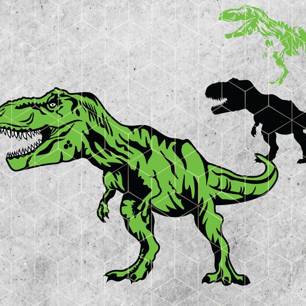 Layered Tyrannosaurus Rex svg, T-Rex svg-Dateien für Cricut, Trex Tyrannosaurus T-Shirt Vektor-Dateien, Dinosaurier geschnittene Dateien Trex Silhouette print