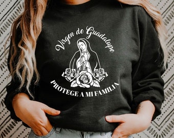 Maagd van Guadalupe SVG: moeder Maria met rozen (digitaal bestand)
