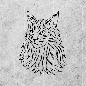 Maine Coon cat SVG files for Cricut, Maine Coon mom SVG for shirts, Maine Coon Cut Files, Cricut Cuttable, Maine Coon Silhouette