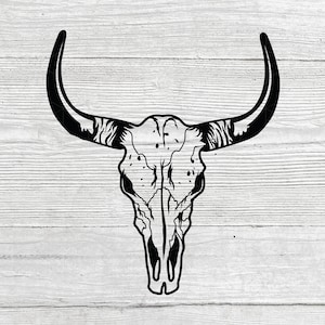 Bull Skull SVG, Cow skull PNG, instant digital download files for Cricut and silhouette, sublimation Design, Western svg files, cowgirl svg