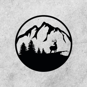 Deer SVG, Hunting SVG,  Forest SVG for Shirt, Deer Hunt svg, Nature svg, Cricut, Silhouette, Cut File