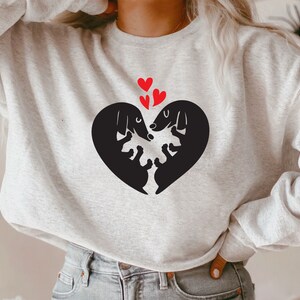 Dackel Liebe geschnitten Datei, Wurst Hund Liebe Dackel Liebhaber svg Dateien für Cricut digitaler Download svg Dackel Design