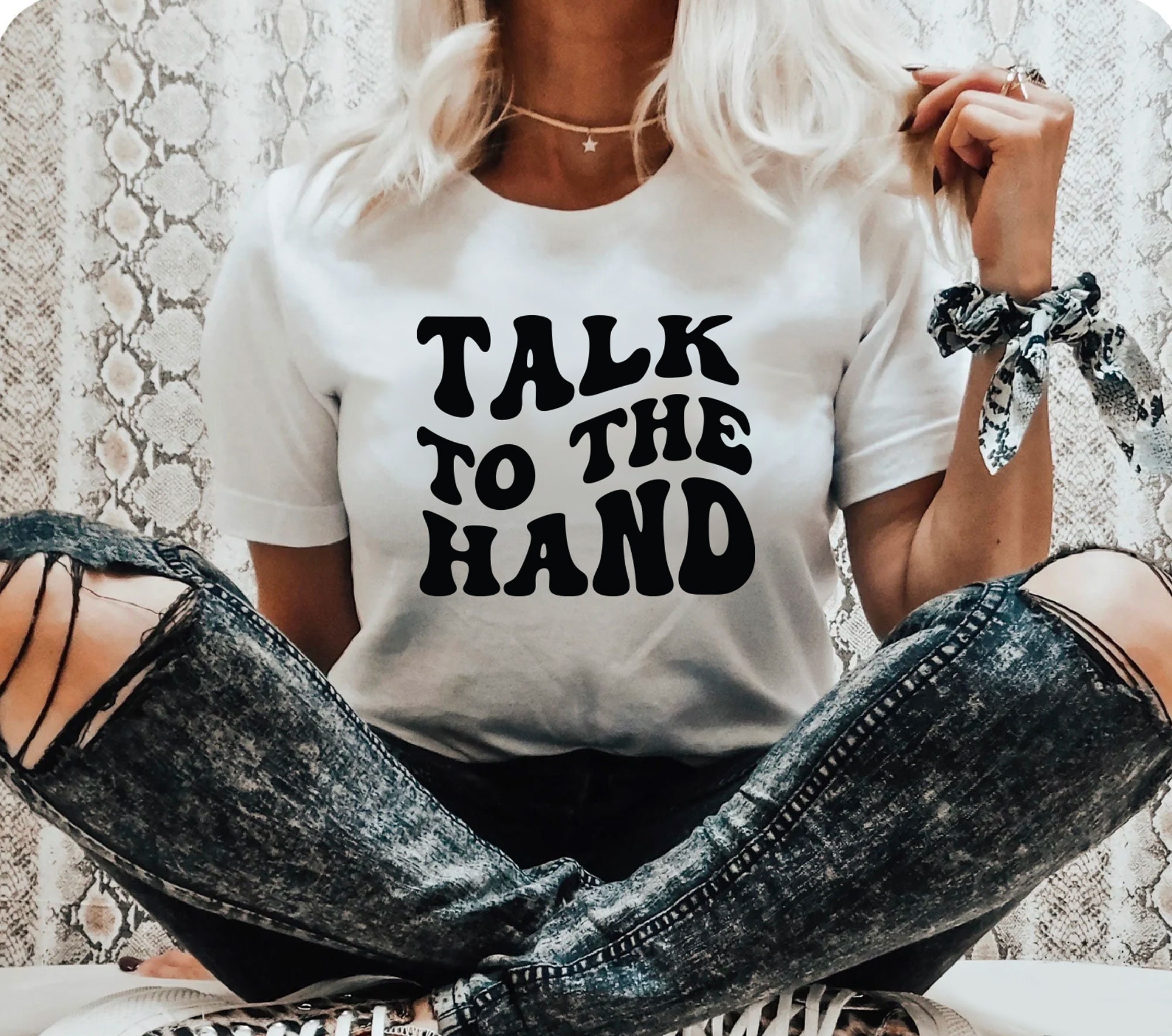 Talk to the Hand Svg Funny SVG Files for Cricut 90s Svg Etsy