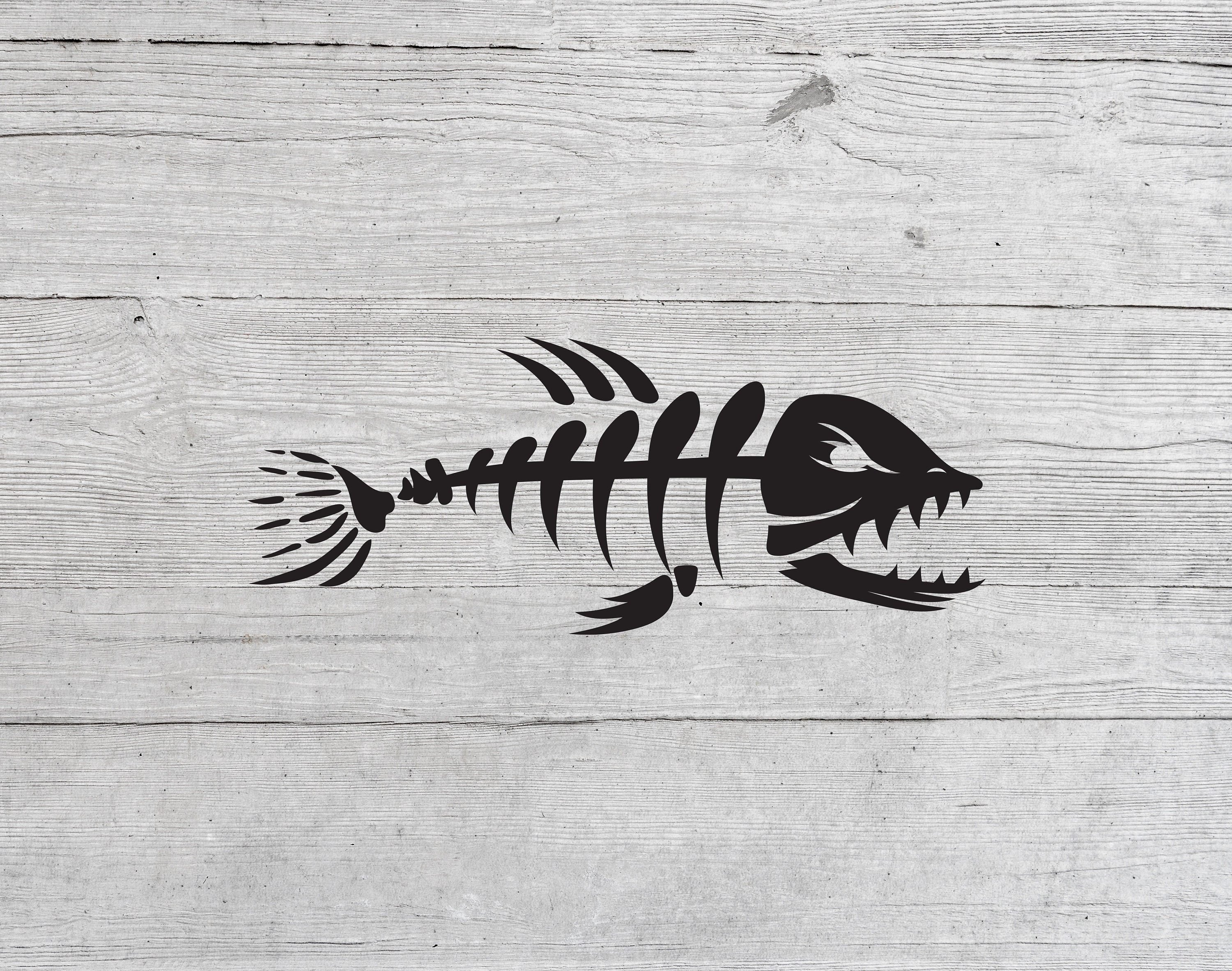 Angry Fish Skeleton Logo, Fishing SVG Eps Png, Vector Cutting Files,  Instant Download for Cricut Silhouette Cameo Cutter Plotter 