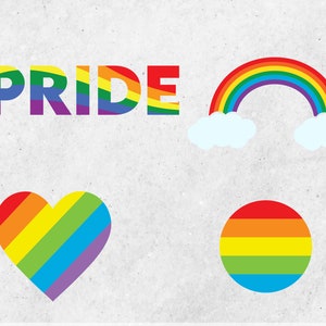 Pride Bundle SVG files for cricut, Rainbow SVG - Love Wins SVG - Rainbow Vector - Gay Svg - Love is Love Svg - Gay Pride Svg - Lgbtq Svg