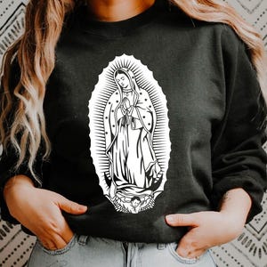 Virgen de Guadalupe SVG PNG-Datei, Jungfrau Maria SVG, Mutter Maria SVG, Dame von Guadalupe, Jungfrau von Mexiko Digital Flie Cricut und Silhouette