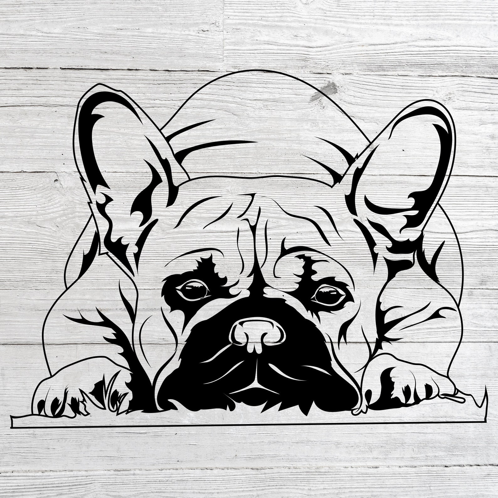 Frenchie svg print or cut filesFrench bulldog svg files for | Etsy