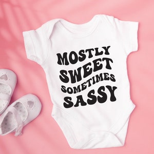 Mostly Sweet sometimes sassy SVG PNG , Sassy Svg, Sarcastic Svg, Toddler Svg, DIY Onsie svg, Cut Files for Cricut, Kids Png