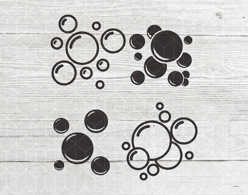 Bubbles SVG Bundle Bubble Vector Images bathroom Decor Etsy