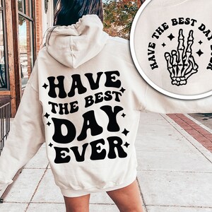 Tenga el mejor día de todos los tiempos svg, cita positiva SVG, letras apiladas onduladas, archivos boho svg, buenas vibraciones svg, diseño de positividad, imágenes prediseñadas para corte