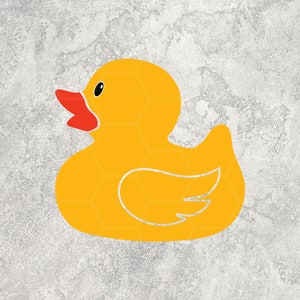 Bath Duck SVG - ClipArt di anatra giocattolo di gomma, file vettoriali di Duck Bathtime Cricut, Cricut, silhouette, file digitali PNG Clipart (svg, png, eps)