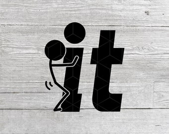 F It SVG File: Funny DIY T-Shirt Design (Digital Download)