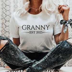 Grand-mère est 2025 SVG PNG, faire-part de bébé, téléchargement immédiat promu grand-mère clipart, cricut, sublimation PNG,