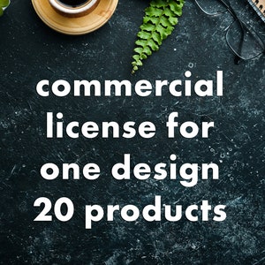 Commercial license for one design (20 products)
