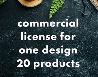 Commercial license for one design (20 products)