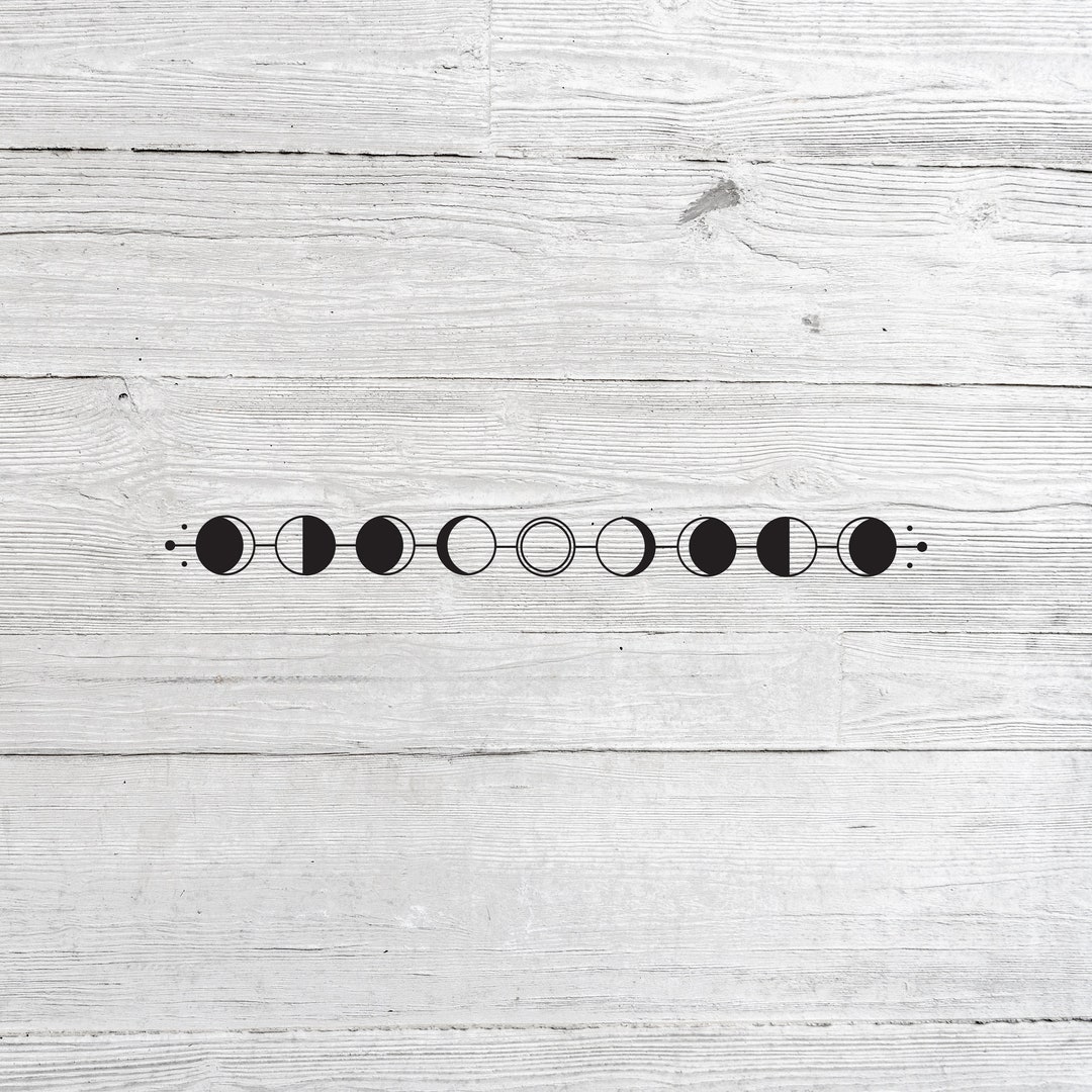 Moon Phase SVG //moon Phases// Moon // Digital File // Diy // - Etsy
